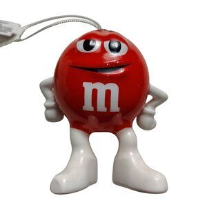 Red M&M 4 inch Novelty Decoupage Christmas Ornament Holiday Decor